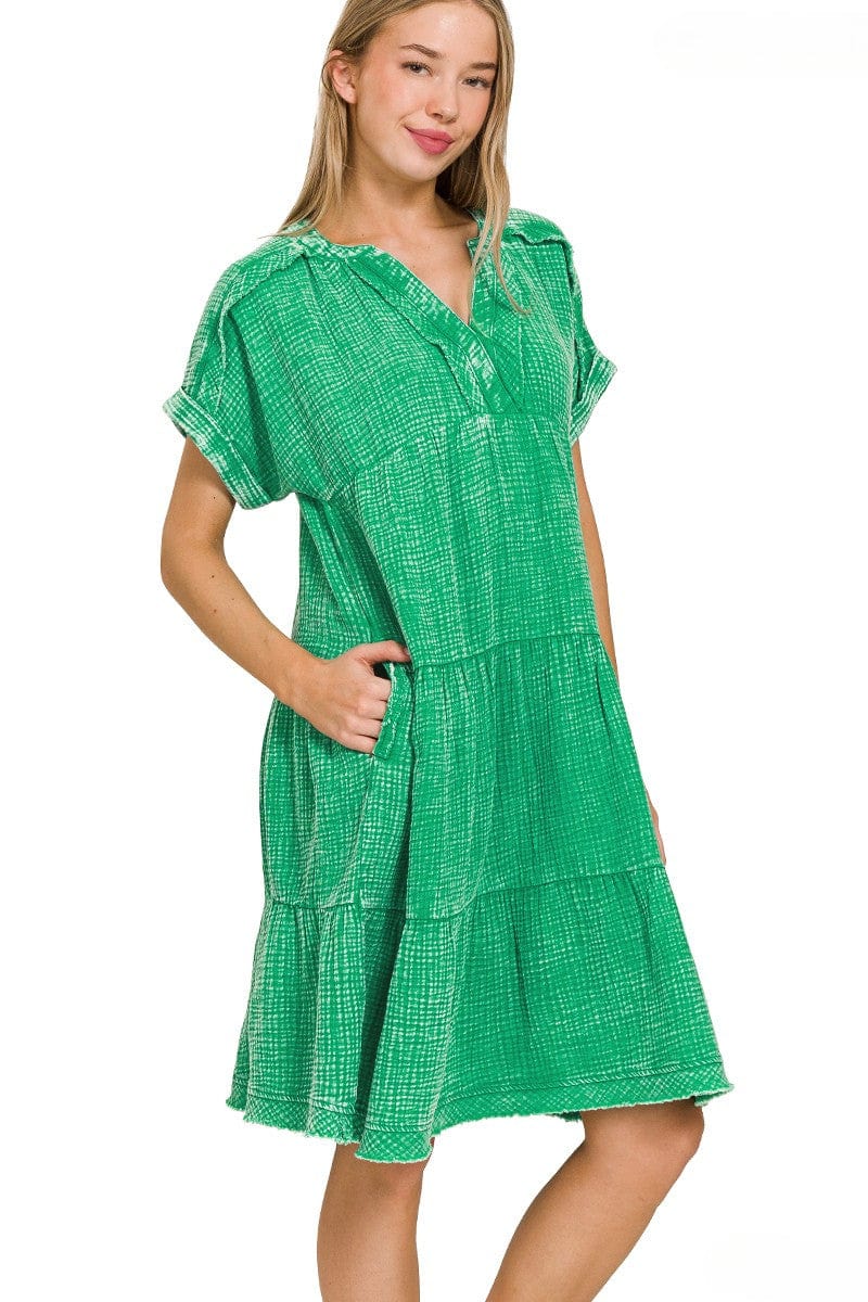 Kelly Green washed Dress