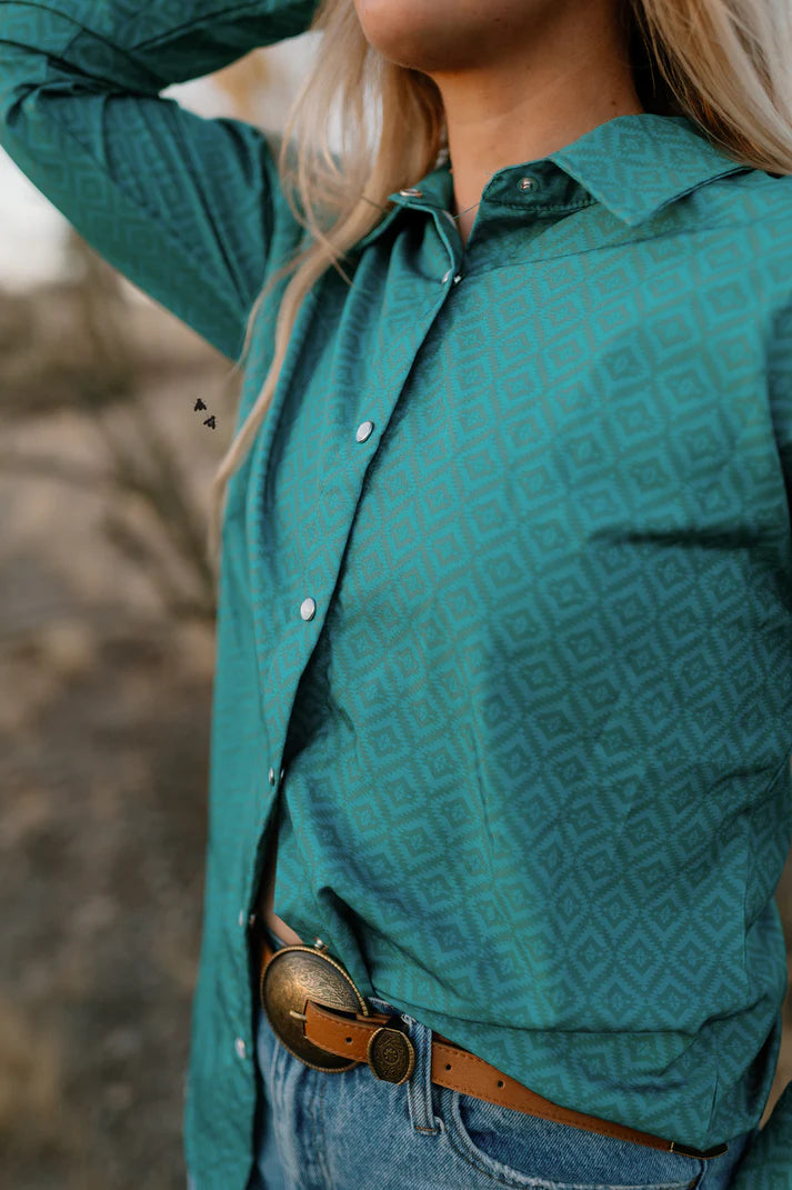 Kingman Turq Button up