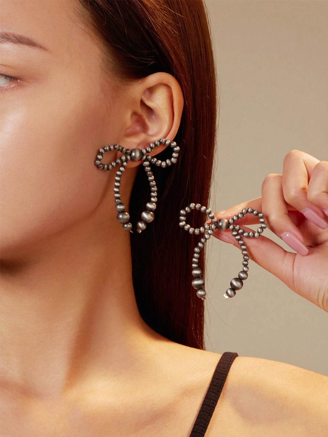 Bowknot Pearl Earrings