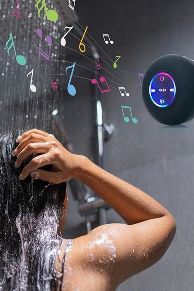 Portable Shower bluetooth led speaker