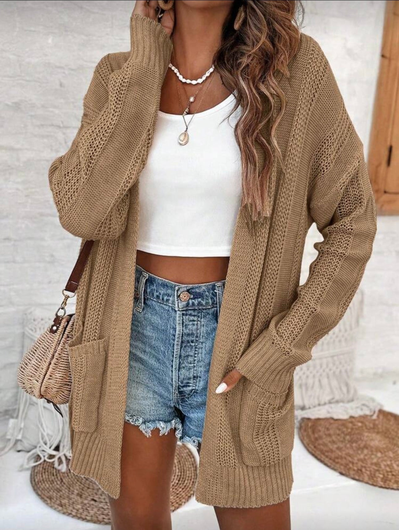 Chestnut Hug Cardigan
