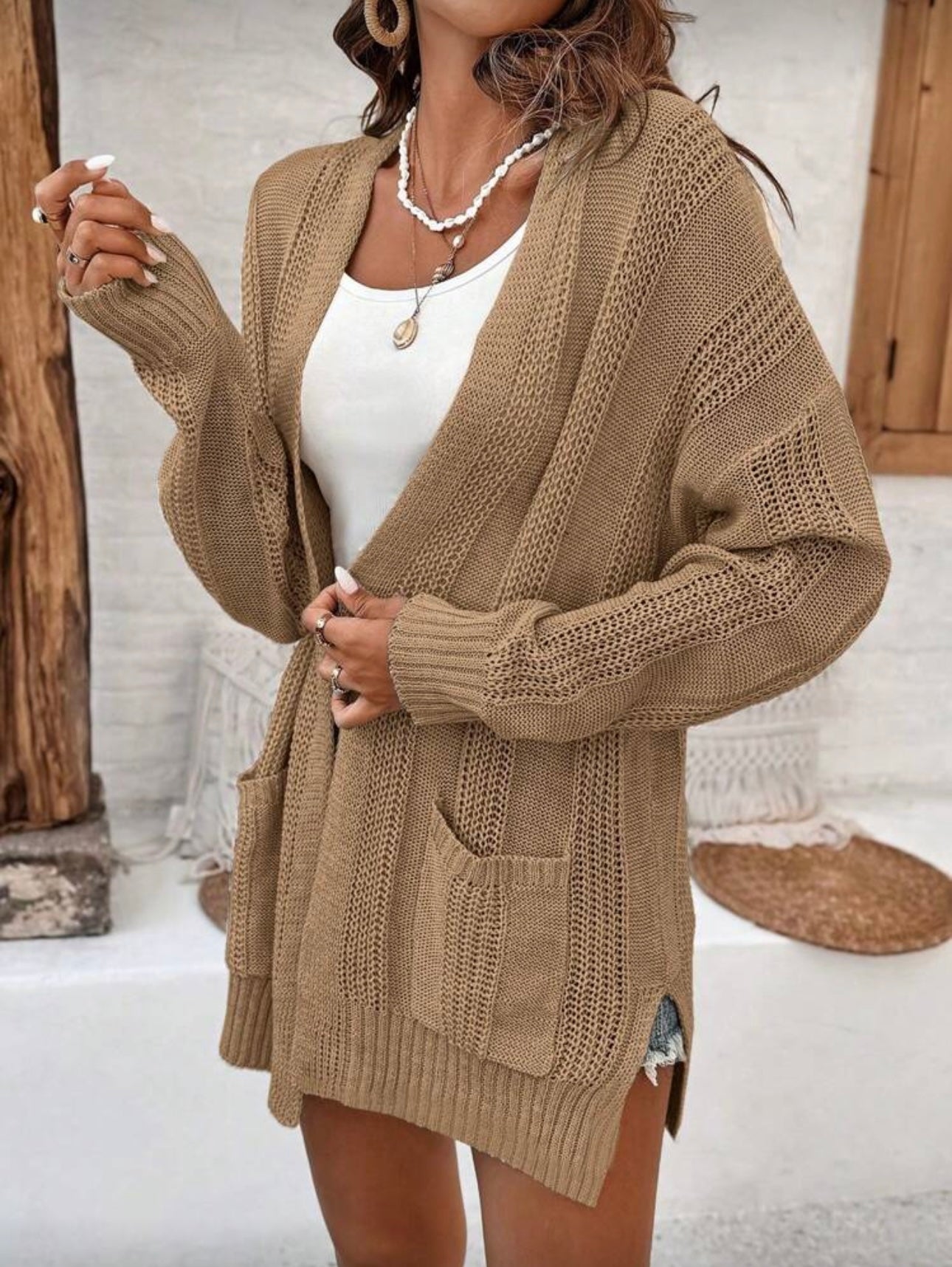 Chestnut Hug Cardigan