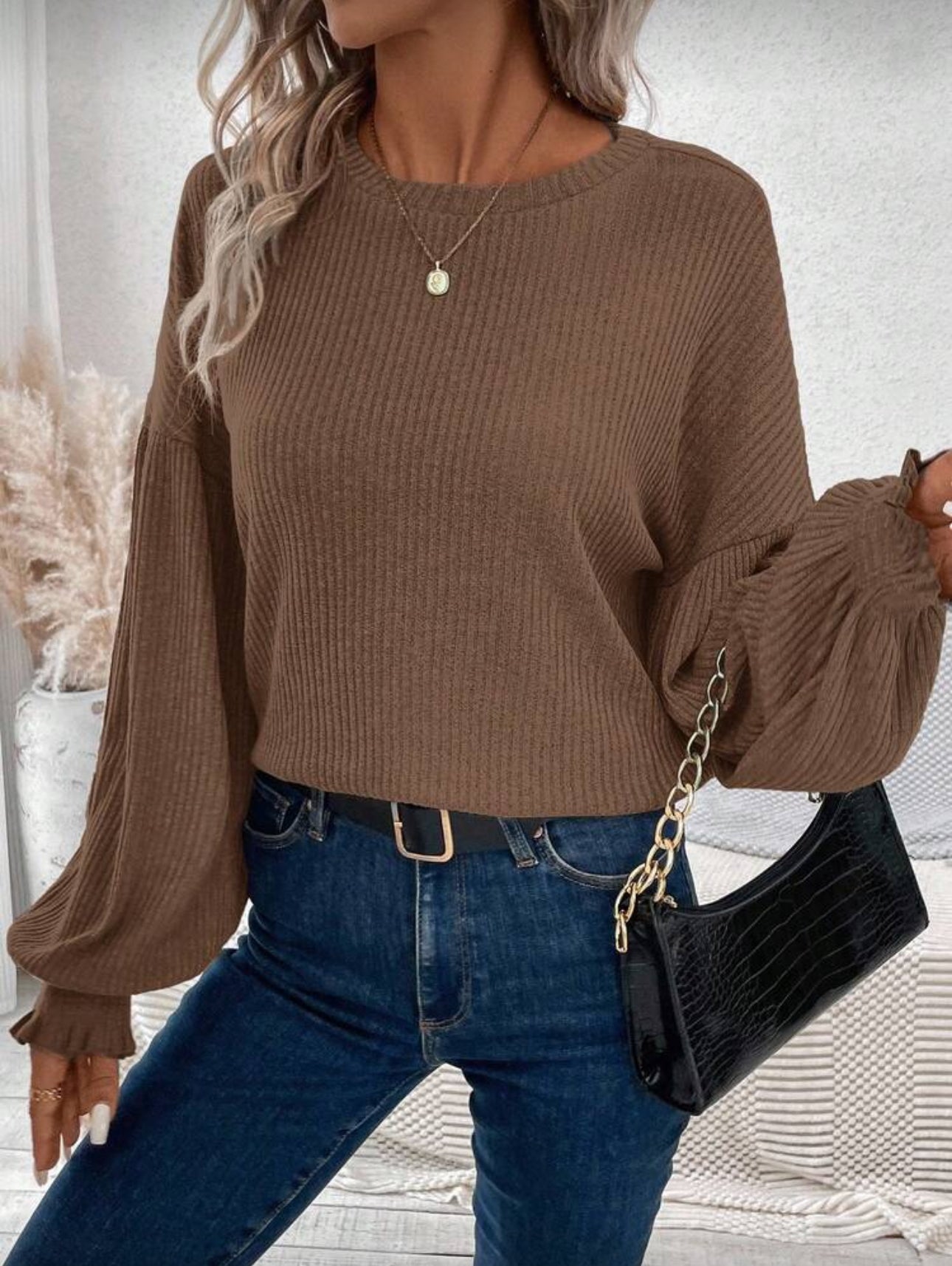 Coffee Break Long Sleeve Top