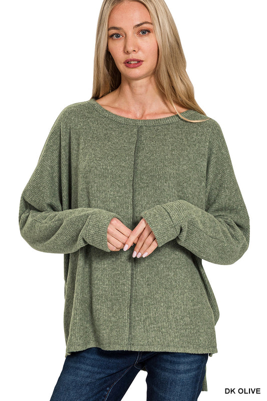 Soft Seam Dolman Top
