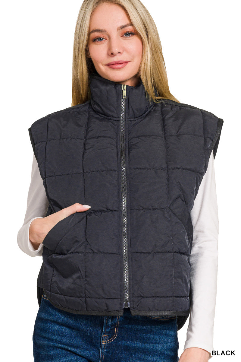 Black Puffer Vest