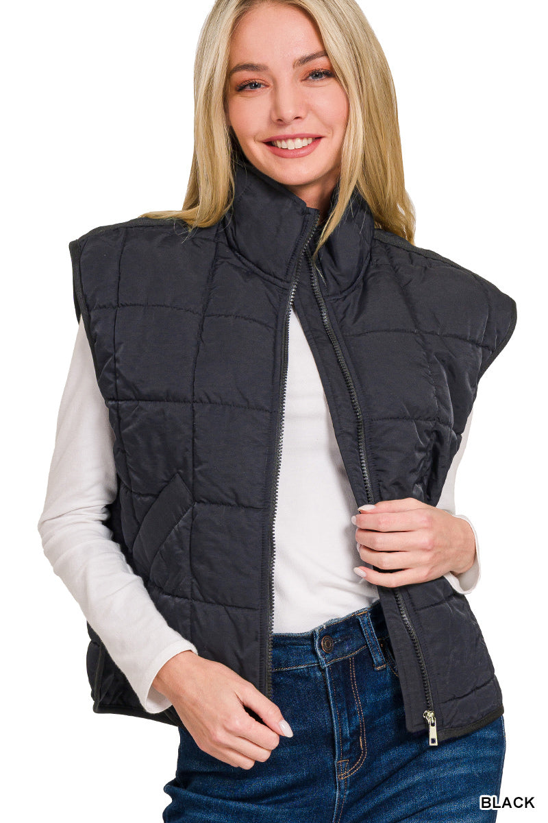 Black Puffer Vest